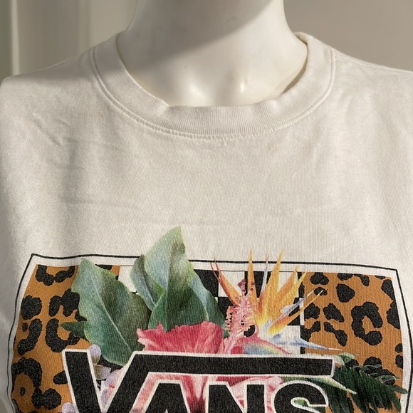 VANS White Longsleeve Tee SzSmall - Picture 3 of 11